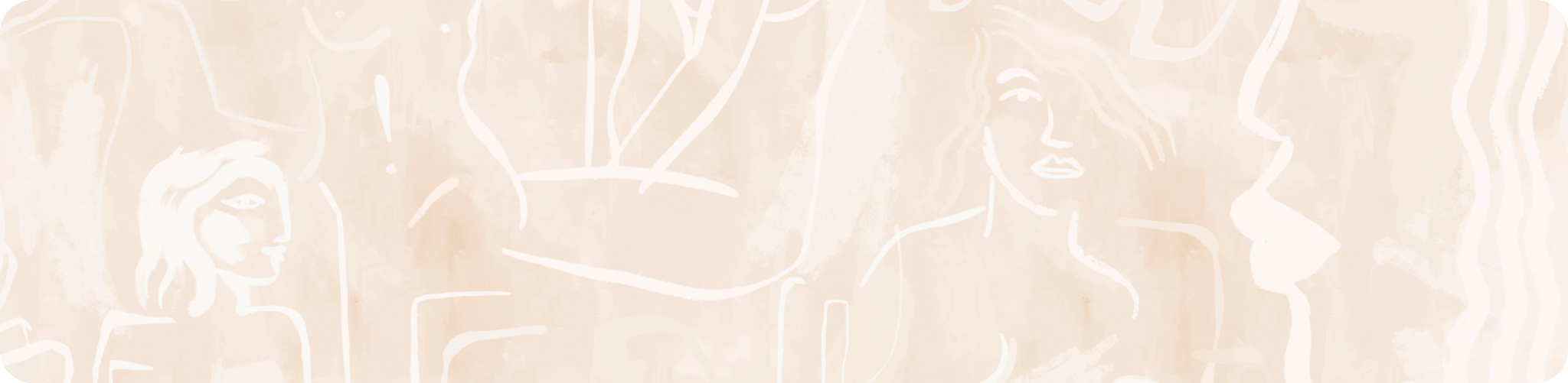 Soft abstract line artwork in warm neutral tones